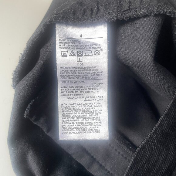 Old Navy Maternity Full-Panel Pixie Ankle Pants in Black Jack Size 4 - Picture 8 of 13